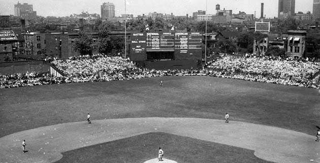 Opening day at Wrigley Field in 1935