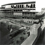 A view of Wrigley Field from Addison and Sheffield in 1937
