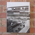 Rooftop view of Wrigley Field at Addison and Sheffield 1937 canvas front view