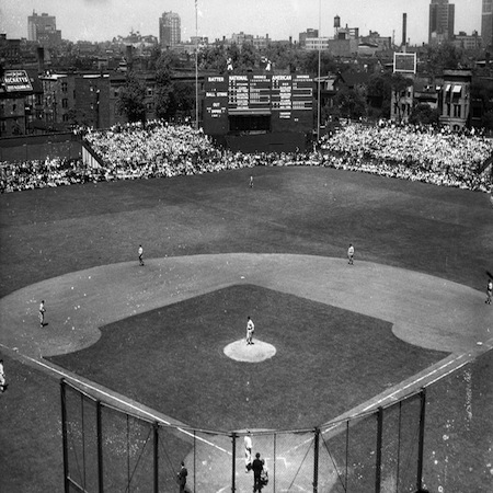 Wrigley Field opening day in 1935